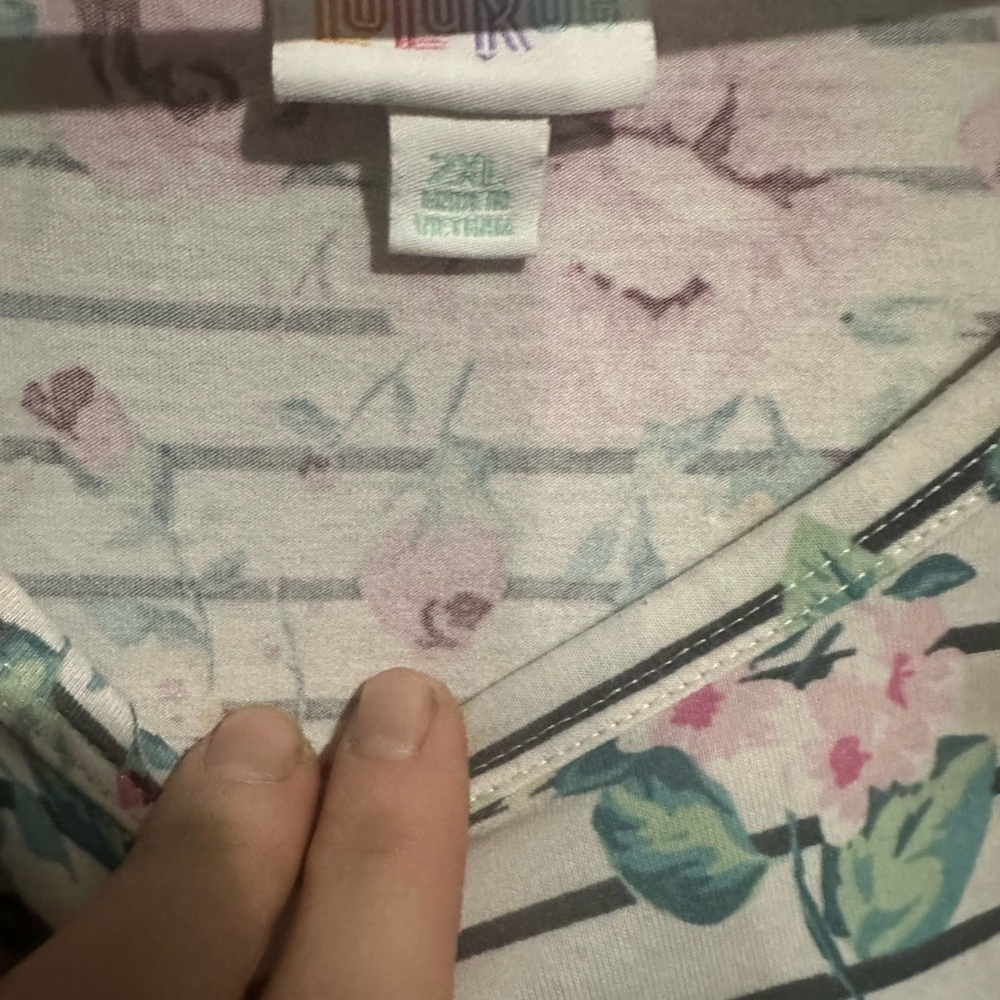 Floral stripe dress
